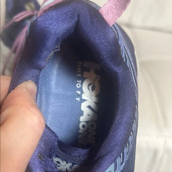 Hoka Navy and Purple Athletic Shoes Size 8.5 - Picture 9 of 13